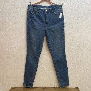NWT Old Navy Rockstar Super Skinny Jeans Womens 14 Tall High Rise